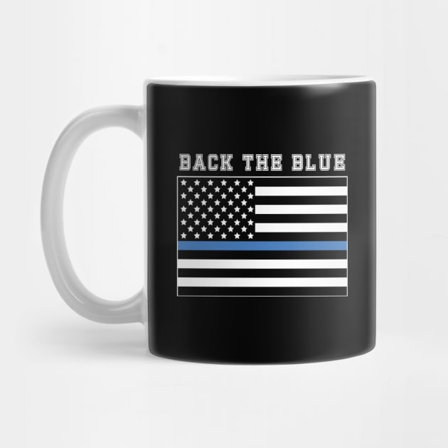 Back The Blue American Flag by YouthfulGeezer